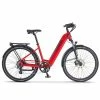 Wisper Wayfarer H7 Hub Drive Step Through Hybrid Electric Bike, 27.5" Wheel - Pillar Box Red 2022/23 -Cheap Hybrid Electric Bikes Store 23 x 40528