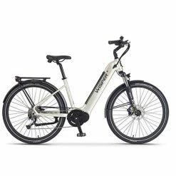 Wisper Wayfarer M7 Mid Drive Step Through Hybrid Electric Bike, 27.5" Wheel - Iridium Silver 2022/23