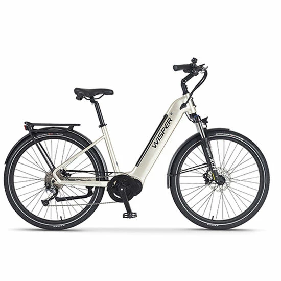 Wisper Wayfarer M7 Mid Drive Step Through Hybrid Electric Bike, 27.5" Wheel - Iridium Silver 2022/23 3 Wisper Wayfarer M7 Mid Drive Step Through Hybrid Electric Bike, 27.5" Wheel - Iridium Silver 2022/23