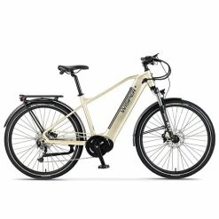 Wisper Wayfarer M9 Mid Drive Crossbar Hybrid Electric Bike, 27.5" Wheel - Iridium Silver 2022/23