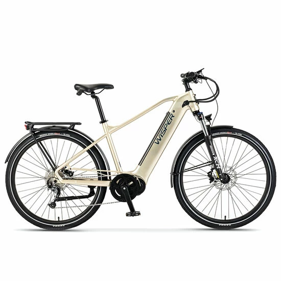 Wisper Wayfarer M9 Mid Drive Crossbar Hybrid Electric Bike, 27.5" Wheel - Iridium Silver 2022/23 3 Wisper Wayfarer M9 Mid Drive Crossbar Hybrid Electric Bike, 27.5" Wheel - Iridium Silver 2022/23
