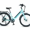 Ampere Deluxe 26" Step Through Hybrid Electric Bike - Pearl Blue