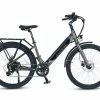 Ampere Deluxe 26" Step Through Hybrid Electric Bike - Graphite Grey -Cheap Hybrid Electric Bikes Store ampere deluxe 26 st electric hybrid x 42694