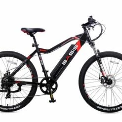 Basis Beacon E-MTB Electric Mountain Bike, 27.5" Wheel, LCD Display - Black/Red