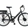 Basis Hybrid Full Size Folding Electric Bike, 700c Wheel, 9.6Ah Battery - Black/Red -Cheap Hybrid Electric Bikes Store basis hybrid folding 700c electric bike x 41158