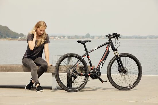 Batribike Delta PLUS Crank Drive Electric Mountain Bike, 27.5" Wheel - Black 4 Batribike Delta PLUS Crank Drive Electric Mountain Bike, 27.5" Wheel - Black - Image 2