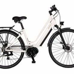 Batribike Gamma-S Step Through Hybrid Electric Bike, 28" Wheel - White