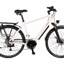Batribike Gamma-X Crossbar Hybrid Electric Bike, 28" Wheel - White