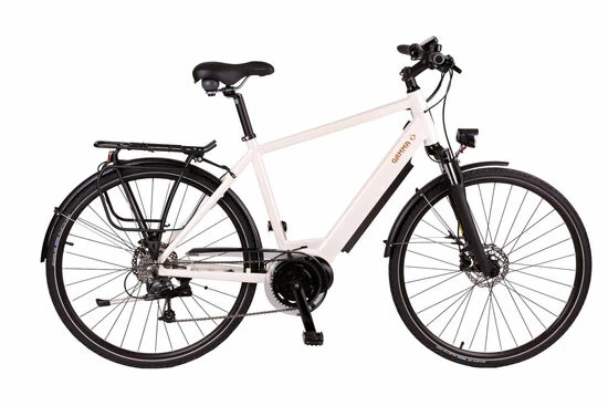 Batribike Gamma-X Crossbar Hybrid Electric Bike, 28" Wheel - White 3 Batribike Gamma-X Crossbar Hybrid Electric Bike, 28" Wheel - White