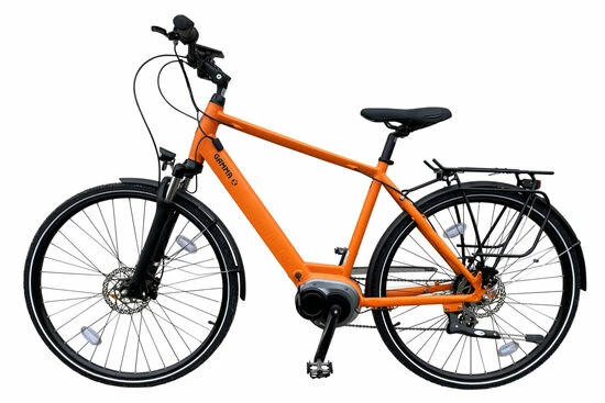 Batribike Gamma-X Crossbar Hybrid Electric Bike, 28" Wheel - Orange 4 Batribike Gamma-X Crossbar Hybrid Electric Bike, 28" Wheel - Orange - Image 2