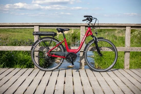 Batribike Nebula Step Through Hybrid Electric Bike - Candy Red 7 Batribike Nebula Step Through Hybrid Electric Bike - Candy Red - Image 5