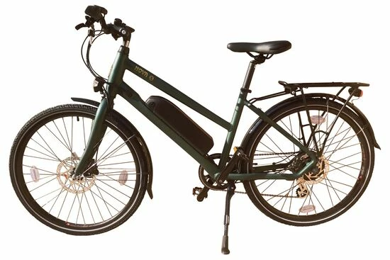 Batribike Nova-S Trapeze Hybrid Electric Bike, 26" Wheel, 8 Speed - Green 6 Batribike Nova-S Trapeze Hybrid Electric Bike, 26" Wheel, 8 Speed - Green - Image 4