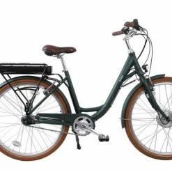 Batribike Omega Step Through Electric Bike, 26" Wheel, 11Ah - Hunter Green