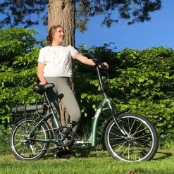 Batribike Trip 20" Ultra Low-Step Folding Electric Bike - Green -Cheap Hybrid Electric Bikes Store batribike trip 20 folder x 41323