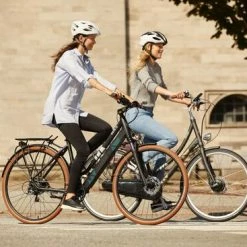 Batribike Vista-S Step Through Trekking Electric Bike, 28" Wheel, Front Suspension - Black/Brown -Cheap Hybrid Electric Bikes Store batribike vista s trekking electric bike x 40281