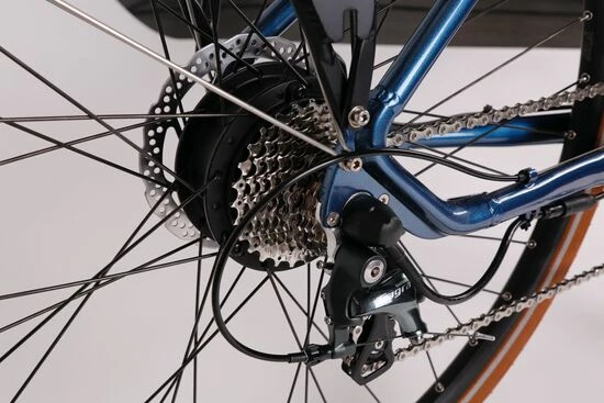 Batribike Vista-S Step Through Trekking Electric Bike, 28" Wheel, Front Suspension - Iris Blue 4 Batribike Vista-S Step Through Trekking Electric Bike, 28" Wheel, Front Suspension - Iris Blue - Image 2