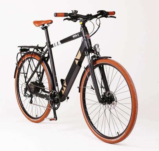 Batribike Vista-X Crossbar Trekking Electric Bike, 28" Wheel, Front Suspension - Black/Brown 5 Batribike Vista-X Crossbar Trekking Electric Bike, 28" Wheel, Front Suspension - Black/Brown - Image 3