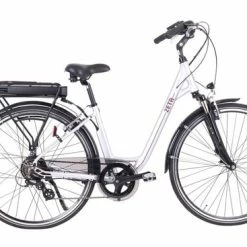 Batribike Zeta Step Through Hybrid Electric Bike - Silver