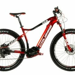 Crussis E-Atland 10.6 Mens Electric Mountain Bike, 18" Frame - Candy Red/Black
