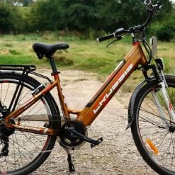 Crussis E-Country 1.10-S Step Through Hybrid Electric Bike, 28" Wheel, 17.5Ah - Orange Bronze -Cheap Hybrid Electric Bikes Store crussis e country 110 s st hybrid x 41917 1