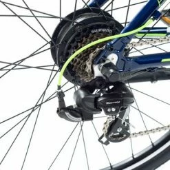 Crussis E-Cross 1.6 Mens Hybrid Electric Bike 2021, 13Ah, 28" Wheel, 21 Speed - Dark Blue/Green -Cheap Hybrid Electric Bikes Store crussis e cross 16 mens hybrid 2021 x 40767