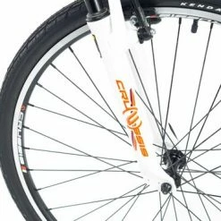 Crussis E-Cross Lady 1.6 Hybrid Electric Bike 2021, 13Ah, 28" Wheel, 19" Frame - White/Orange -Cheap Hybrid Electric Bikes Store crussis e cross lady 16 hybrid 2021 x 40775