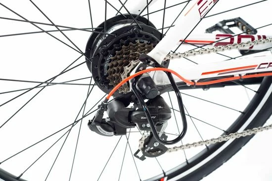 Crussis E-Cross Lady 1.6 Hybrid Electric Bike 2021, 13Ah, 28" Wheel, 19" Frame - White/Orange 5 Crussis E-Cross Lady 1.6 Hybrid Electric Bike 2021, 13Ah, 28" Wheel, 19" Frame - White/Orange - Image 3