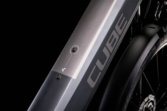 Cube Kathmandu Hybrid One 500 Crossbar Electric Bike 2022, 28" Wheel - Iridium/Teak 6 Cube Kathmandu Hybrid One 500 Crossbar Electric Bike 2022, 28" Wheel - Iridium/Teak - Image 4