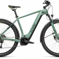 Cube Nature Hybrid One 500 AllRoad Hybrid Electric Bike 2021 - Green/SharpGreen