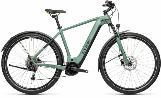 Cube Nature Hybrid One 500 AllRoad Hybrid Electric Bike 2021 - Green/SharpGreen 3 Cube Nature Hybrid One 500 AllRoad Hybrid Electric Bike 2021 - Green/SharpGreen