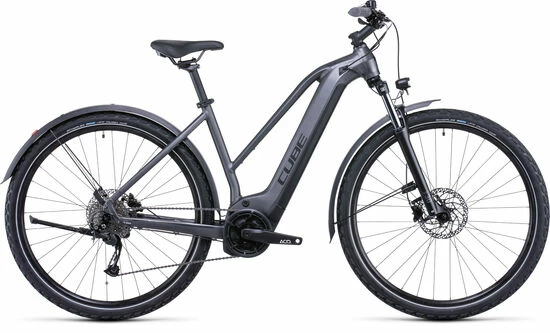 Cube Nuride Hybrid Performance 500 AllRoad Electric Bike 2022, Trapeze, 28" Wheel - Graphite/Black 3 Cube Nuride Hybrid Performance 500 AllRoad Electric Bike 2022, Trapeze, 28" Wheel - Graphite/Black