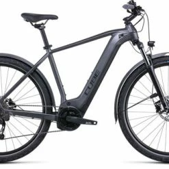 Cube Nuride Hybrid Performance 500 AllRoad Electric Bike 2022, Crossbar, 28" Wheel - Graphite/Black