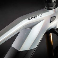 Cube Stereo Hybrid 140 HPC SLT 625 Full Suspension Electric Mountain Bike 2021 - Carbon/Prizm Silver -Cheap Hybrid Electric Bikes Store cube stereo hyb 140 hpc slt 625 x 41508
