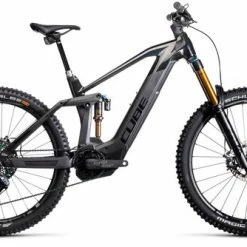 Cube Stereo Hybrid 160 C:62 SLT 625 Full Sus Electric Mountain Bike 2021, KIOX, 27.5" Wheel - Black