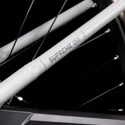 Cube Supreme Hybrid One 400 Step Through Electric Bike 2022, 28" Wheel - Flat Stone Grey/Tan -Cheap Hybrid Electric Bikes Store cube supreme hybrid one 400 2022 x 42340