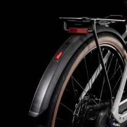 Cube Supreme Hybrid One 400 Step Through Electric Bike 2022, 28" Wheel - Flat Stone Grey/Tan -Cheap Hybrid Electric Bikes Store cube supreme hybrid one 400 2022 x 42341 1