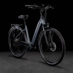 Cube Supreme Sport Hybrid Pro 625 Step Through Electric Bike 2022, 28" Wheel - Satin Anthracite -Cheap Hybrid Electric Bikes Store cube supreme sport hybrid pro 625 2022 x 42345 1