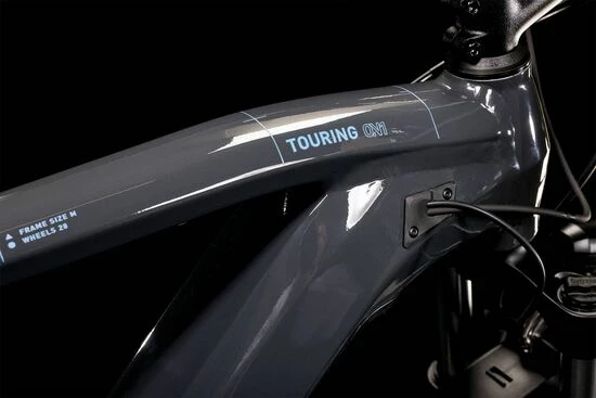 Cube Touring Hybrid One 400 Hybrid Electric Bike 2022, BOSCH 400Wh, 28" Wheel - Grey/Blue 5 Cube Touring Hybrid One 400 Hybrid Electric Bike 2022, BOSCH 400Wh, 28" Wheel - Grey/Blue - Image 3