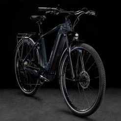 Cube Touring Hybrid One 500 Hybrid Electric Bike 2022, BOSCH 500Wh, 28" Wheel - Grey/Blue -Cheap Hybrid Electric Bikes Store cube touring hybr one 500 2022 x 42272
