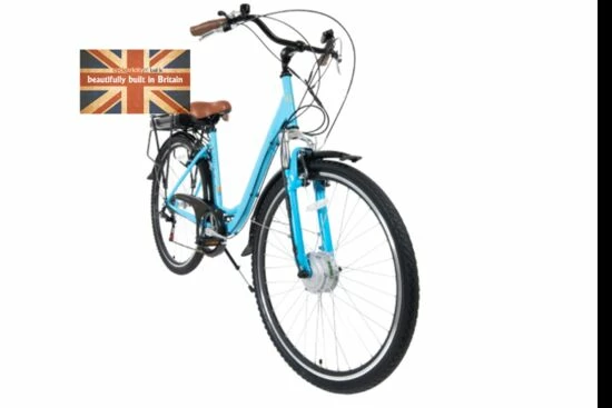 Cyclotricity Jade Step Through Dutch Style Electric Bike, 6 Speed, 700c - Baby Blue 4 Cyclotricity Jade Step Through Dutch Style Electric Bike, 6 Speed, 700c - Baby Blue - Image 2