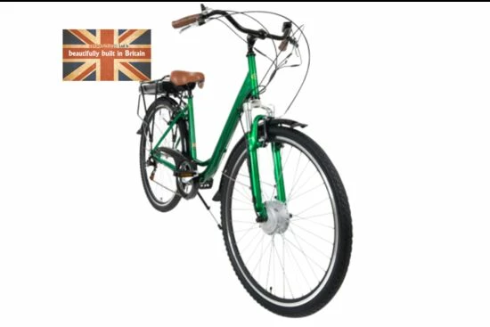 Cyclotricity Jade Step Through Dutch Style Electric Bike, 6 Speed, 700c - Green 4 Cyclotricity Jade Step Through Dutch Style Electric Bike, 6 Speed, 700c - Green - Image 2