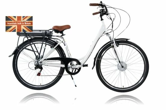 Cyclotricity Jade Step Through Dutch Style Electric Bike, 6 Speed, 28" Wheel - White 5 Cyclotricity Jade Step Through Dutch Style Electric Bike, 6 Speed, 28" Wheel - White - Image 3