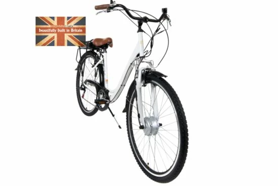 Cyclotricity Jade Step Through Dutch Style Electric Bike, 6 Speed, 28" Wheel - White 6 Cyclotricity Jade Step Through Dutch Style Electric Bike, 6 Speed, 28" Wheel - White - Image 4