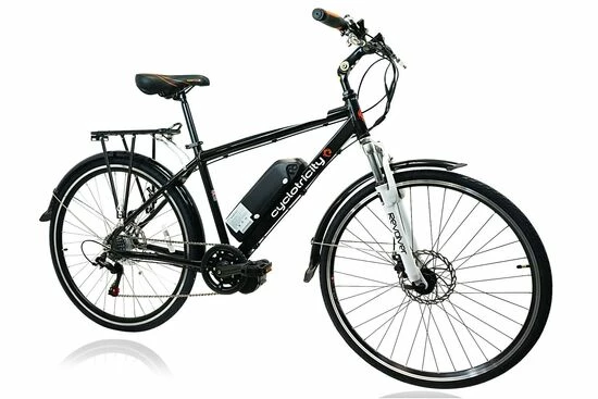 Cyclotricity Revolver Mid Drive Crossbar Hybrid Electric Bike, 28" Wheel - Black 4 Cyclotricity Revolver Mid Drive Crossbar Hybrid Electric Bike, 28" Wheel - Black - Image 2
