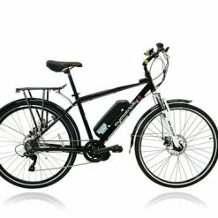 Cyclotricity Revolver Mid Drive Crossbar Hybrid Electric Bike, 28" Wheel - Black