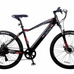 Dallingridge Coniston Hardtail Electric Mountain Bike, 27.5" Wheel, 7 Speed - Black/Red