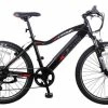 Dallingridge Diablo Integrated Hardtail Electric Mountain Bike, 26" Wheel - Gloss Black/Red -Cheap Hybrid Electric Bikes Store dallingridge diablo integrated emtb x 42504