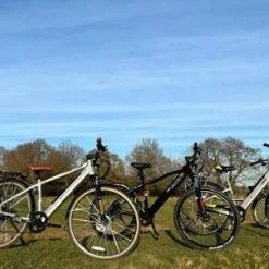 Dallingridge Malvern Hybrid Trekking Electric Bike, 700c Wheel, 6 Speed - Satin Silver/Camel -Cheap Hybrid Electric Bikes Store dallingridge malvern trekking electric bike x 42482