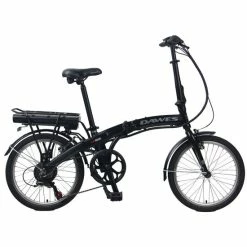 Dawes Curve 20" Folding Electric Bicycle, 10Ah 36v, 6 Speed - Black
