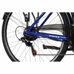 Dawes Discover-E Trekking Electric Bike, 700c, 10Ah Battery - Satin Metallic Blue -Cheap Hybrid Electric Bikes Store dawes discover e trekking x 43201